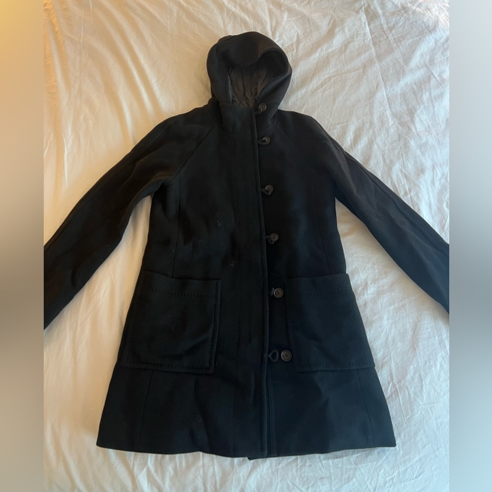 Wilfred Free Black Hooded Jacket – Size M